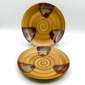 2 Sango Splash #4951 Salad Plates 8.25”